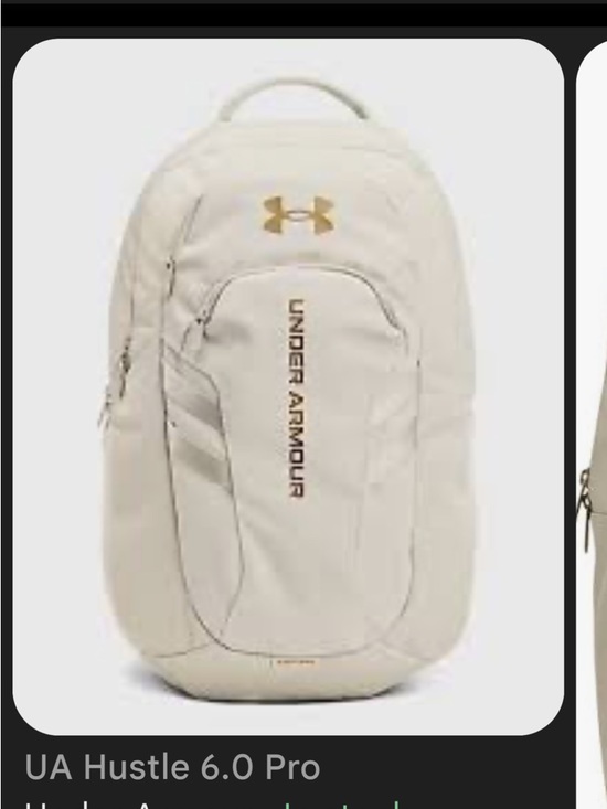 Under Armour Handbags - Under Armour Cream Backpack